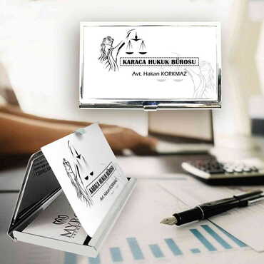 Attorney Themed Customised Metal Card Holder 94x60x8 mm