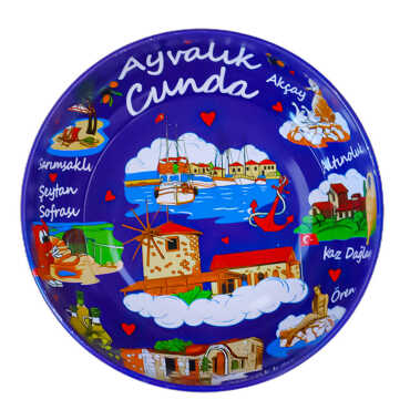 Ayvalık Themed Metal Bowl 75 mm - Standart - 2