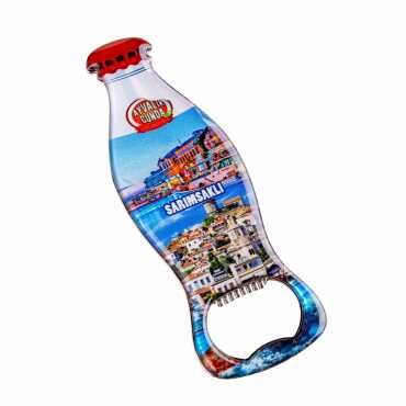 Ayvalık Bölgesi Temalı Myros Metal Kola Şişesi Açacak Magnet 120x41 mm - 2