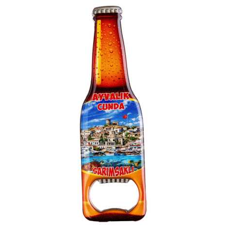 Ayvalık Bölgesi Temalı Myros Metal Yunus Açacak Magnet 102x67 mm - 1