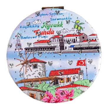 Ayvalık Bölgesi Temalı Myros Yuvarlak Pu Ayna - 4