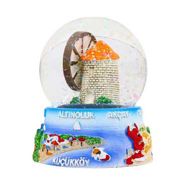 Ayvalık Themed Polyester Refrigerator Magnet 45 mm - Standart - 2