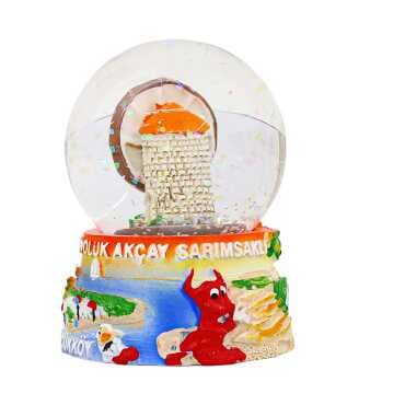 Ayvalık Region Themed Polyester Snow Globe 65 mm - Standart - 2