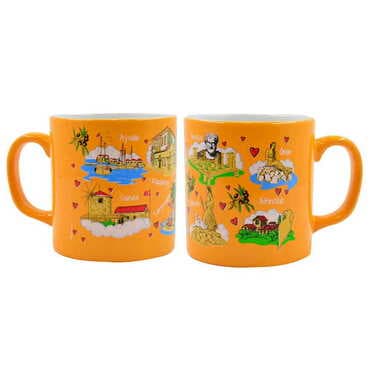 Ayvalik Region Themed Customised Serigraphy Printed Ceramic Mug 82x90 mm - 28