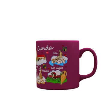 Ayvalik Region Themed Customised Serigraphy Printed Ceramic Mug 82x90 mm - 19