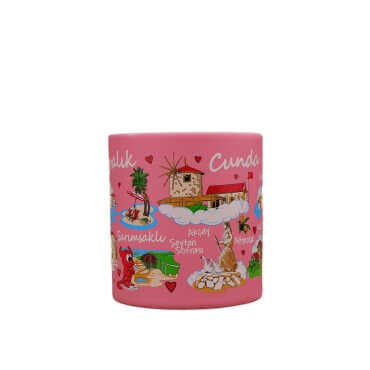 Ayvalik Region Themed Customised Serigraphy Printed Ceramic Mug 82x90 mm - 14