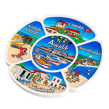 Ayvalık Bölgesi Temalı Uv Baskılı Polyester Tabak 15 Cm - 5