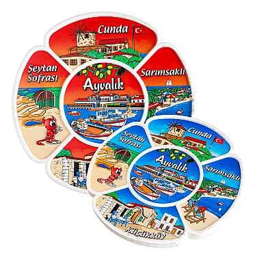 Ayvalık Bölgesi Temalı Uv Baskılı Polyester Tabak 15 Cm - 2