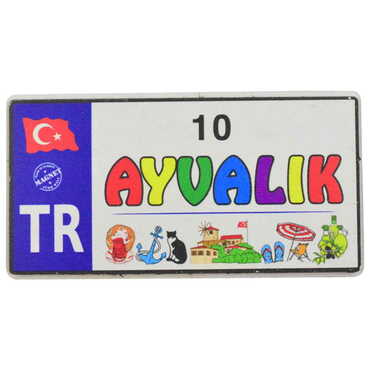 Toptan Ayvalık Temalı 3D Resimli Ahşap Magnet - 20