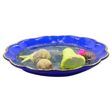 Ayvalik Themed Transparent Polyester Plate Shaped Fridge Magnet - 2