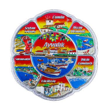 Ayvalık Temalı Metalize Magnet 70Mm