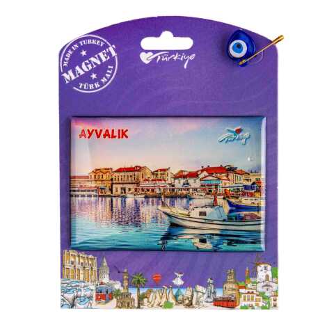 Ayvalık Temalı Myros Kartonetli Magnet - 1
