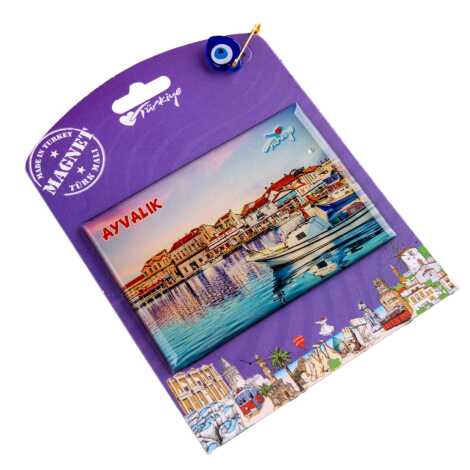 Ayvalık Temalı Myros Kartonetli Magnet - 5