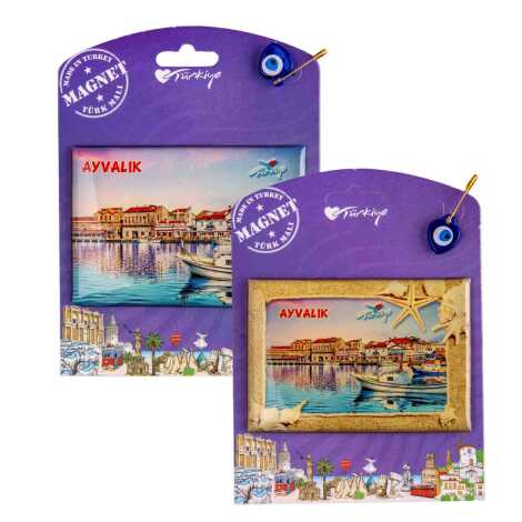 Ayvalık Temalı Myros Kartonetli Magnet - 2