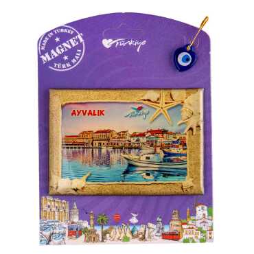 Ayvalık Temalı Myros Kartonetli Magnet - 3