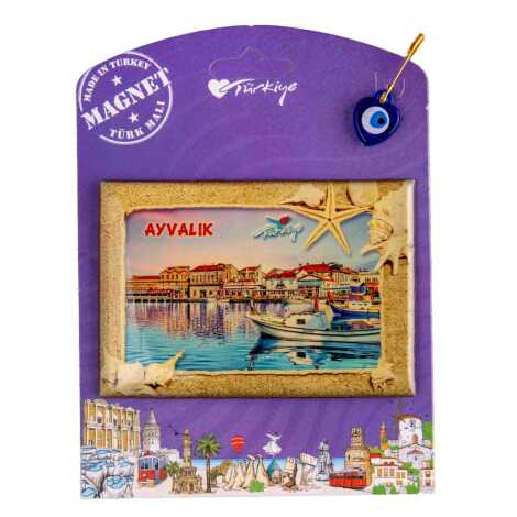 Ayvalık Temalı Myros Kartonetli Magnet - 3