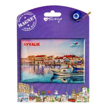 Ayvalık Temalı Myros Kartonetli Magnet - 4