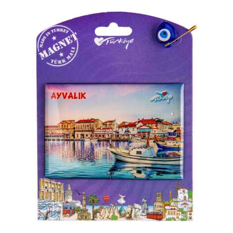 Ayvalık Temalı Myros Kartonetli Magnet - 4