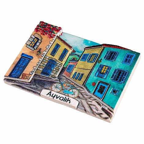 Ayvalık Temalı Myros Yöresel Polyester Magnet - 7