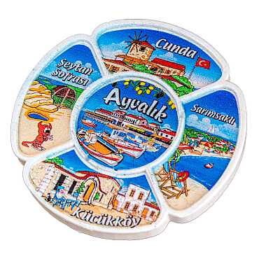 Ayvalık Temalı Myros Yöresel Polyester Magnet - 8
