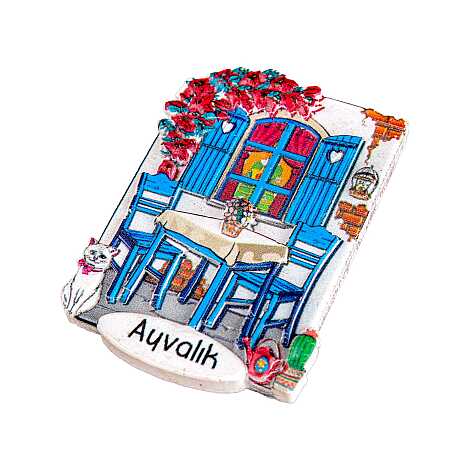 Ayvalık Temalı Myros Yöresel Polyester Magnet - 11