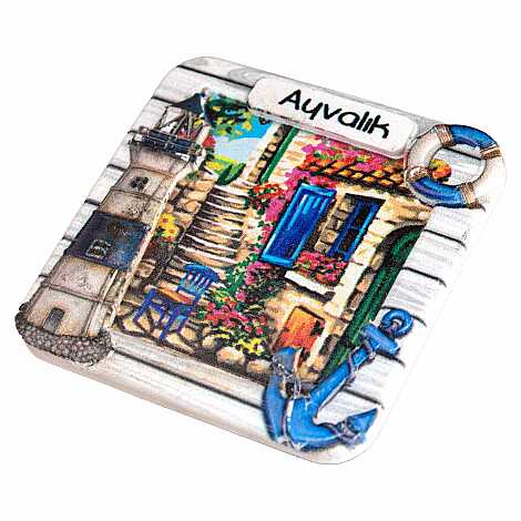 Ayvalık Temalı Myros Yöresel Polyester Magnet - 21