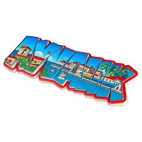 Ayvalık Temalı Myros Yöresel Polyester Magnet - 23