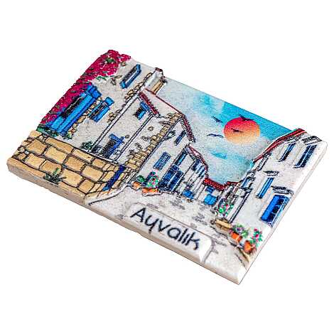 Ayvalık Temalı Myros Yöresel Polyester Magnet - 27