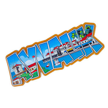 Ayvalık Themed Myros Local Polyester Refrigerator Magnet - 2