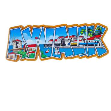 Ayvalık Themed Myros Local Polyester Refrigerator Magnet - 3
