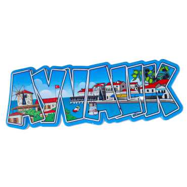 Ayvalık Themed Myros Local Polyester Refrigerator Magnet - 5