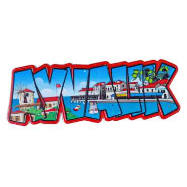 Ayvalık Themed Myros Local Polyester Refrigerator Magnet - 6
