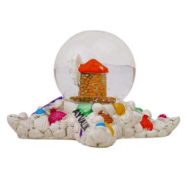 Ayvalık Themed Polyester Snow Globe 45 mm - 6