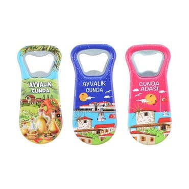 Toptan Ayvalık Temalı Uv Baskılı Açacak Magnet 95x43 mm - 2