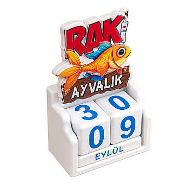 Ayvalık Temalı UV BASKILI POLYESTER MASA TAKVİMİ - 6