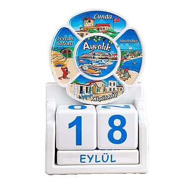 Ayvalık Temalı UV BASKILI POLYESTER MASA TAKVİMİ - 4