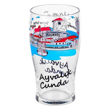 Ayvalik Themed Beer Glass - Thumbnail