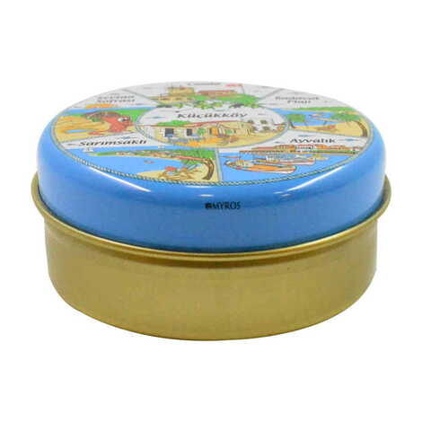 Ayvalik Themed Custom Print Metal Tin Soap Box