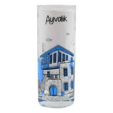 Ayvalik Themed Custom Printed Raki-Ouzo Glass - Thumbnail