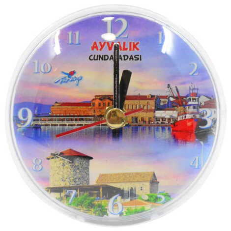 Ayvalik Themed Customised Fridge Magnet Clock