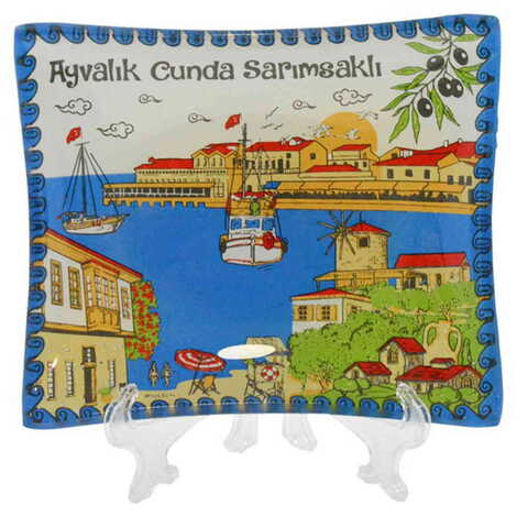 Ayvalik Themed Decorative Glass Appetizers 12X14 Cm