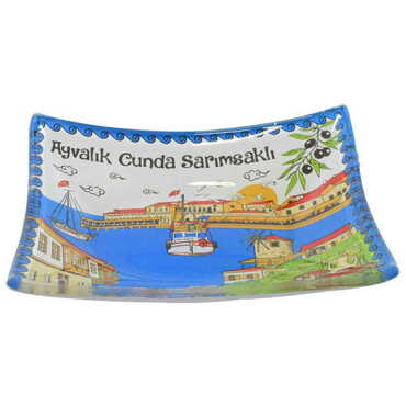 Ayvalik Themed Decorative Glass Appetizers 12X14 Cm - Thumbnail