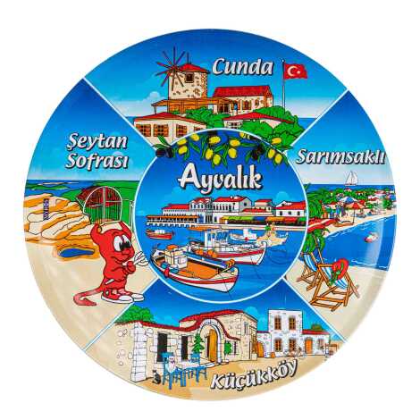 Ayvalık Themed Metal Trivet - 1