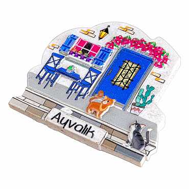 Ayvalık Themed Myros Local Polyester Refrigerator Magnet - 9