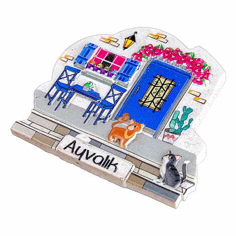 Ayvalık Themed Myros Local Polyester Refrigerator Magnet - 9