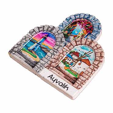 Ayvalık Themed Myros Local Polyester Refrigerator Magnet - 10