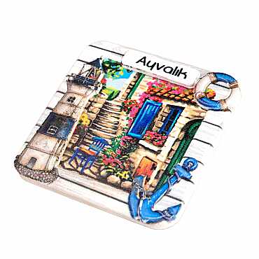 Ayvalık Themed Myros Local Polyester Refrigerator Magnet - 13