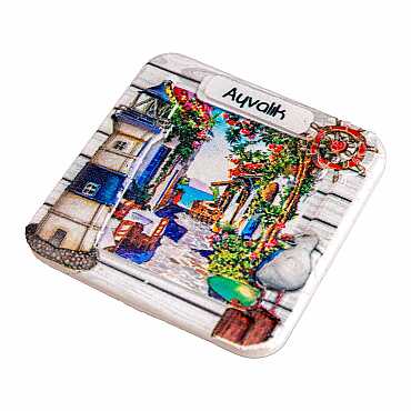 Ayvalık Themed Myros Local Polyester Refrigerator Magnet - 17