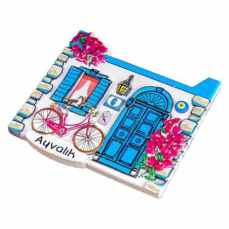 Ayvalık Themed Myros Local Polyester Refrigerator Magnet - 26