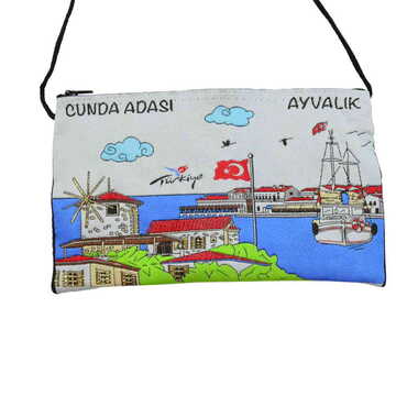 Myros - Ayvalik Themed Turkish Woven Region Purse 280x630x185 mm